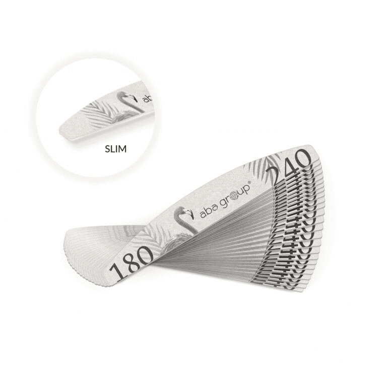 lima slim media luna 180/240 limas de uñas desechables aba group 180 240 media luna slim