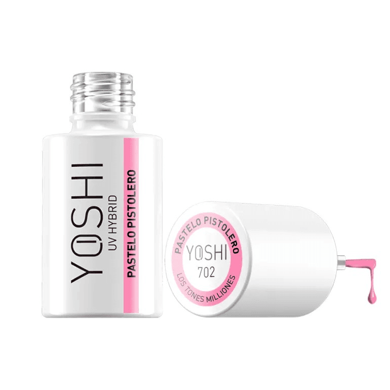 los tones miliones 702 Pastelo Pistolero 702 Yoshi esmalte rosa híbrido 6 ml manicura profesional