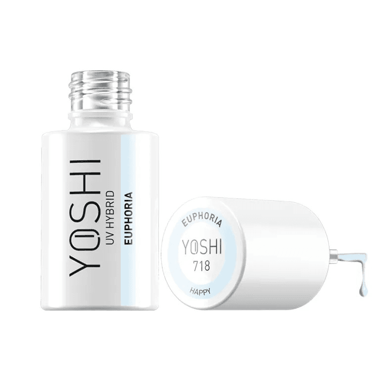 esmalte azul pastel Yoshi Euphoria 718 esmalte HAPPY Yoshi manicura azul pastel Yoshi
