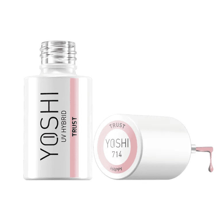 happy 714 esmalte rosa pastel Yoshi Trust 714 esmalte HAPPY Yoshi manicura rosa pastel Yoshi