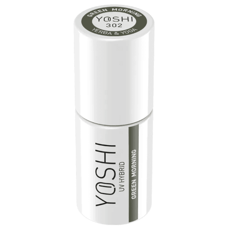 Yerba & Yoga 302 esmalte verde oliva uñas green morning 302 yoshi