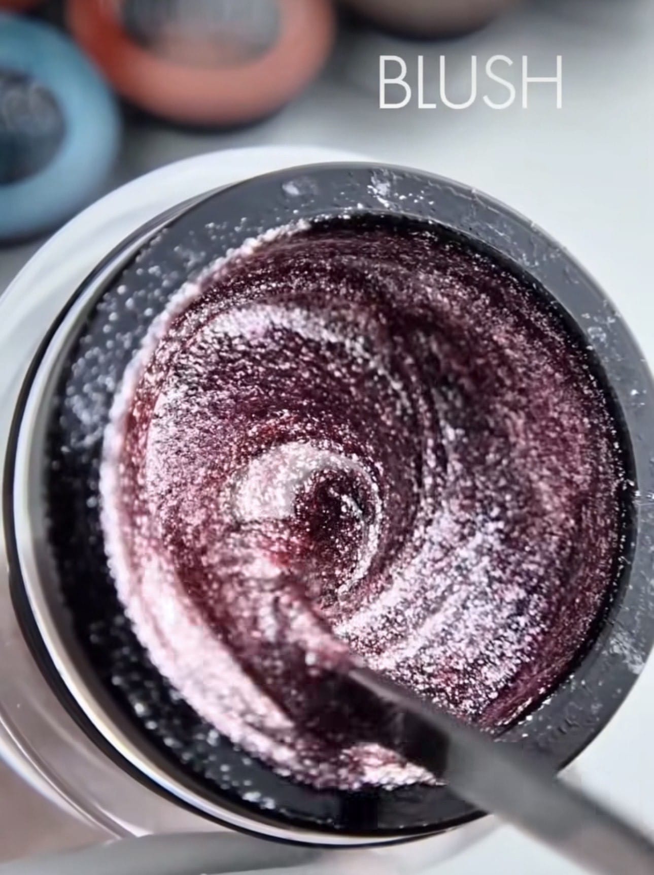 gel paint rosa brillo platinum blush yoshi uñas