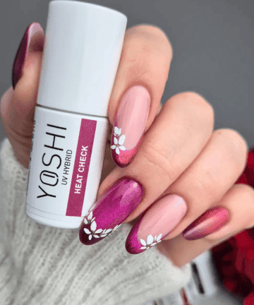 esmalte ojo de gato rosa intenso