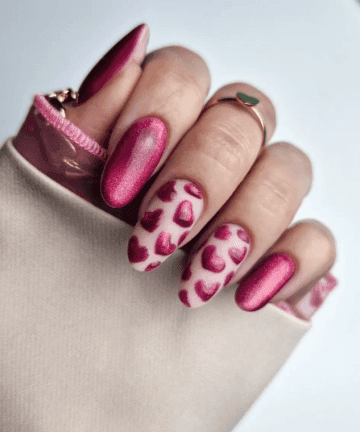esmalte magnetico rosa uñas