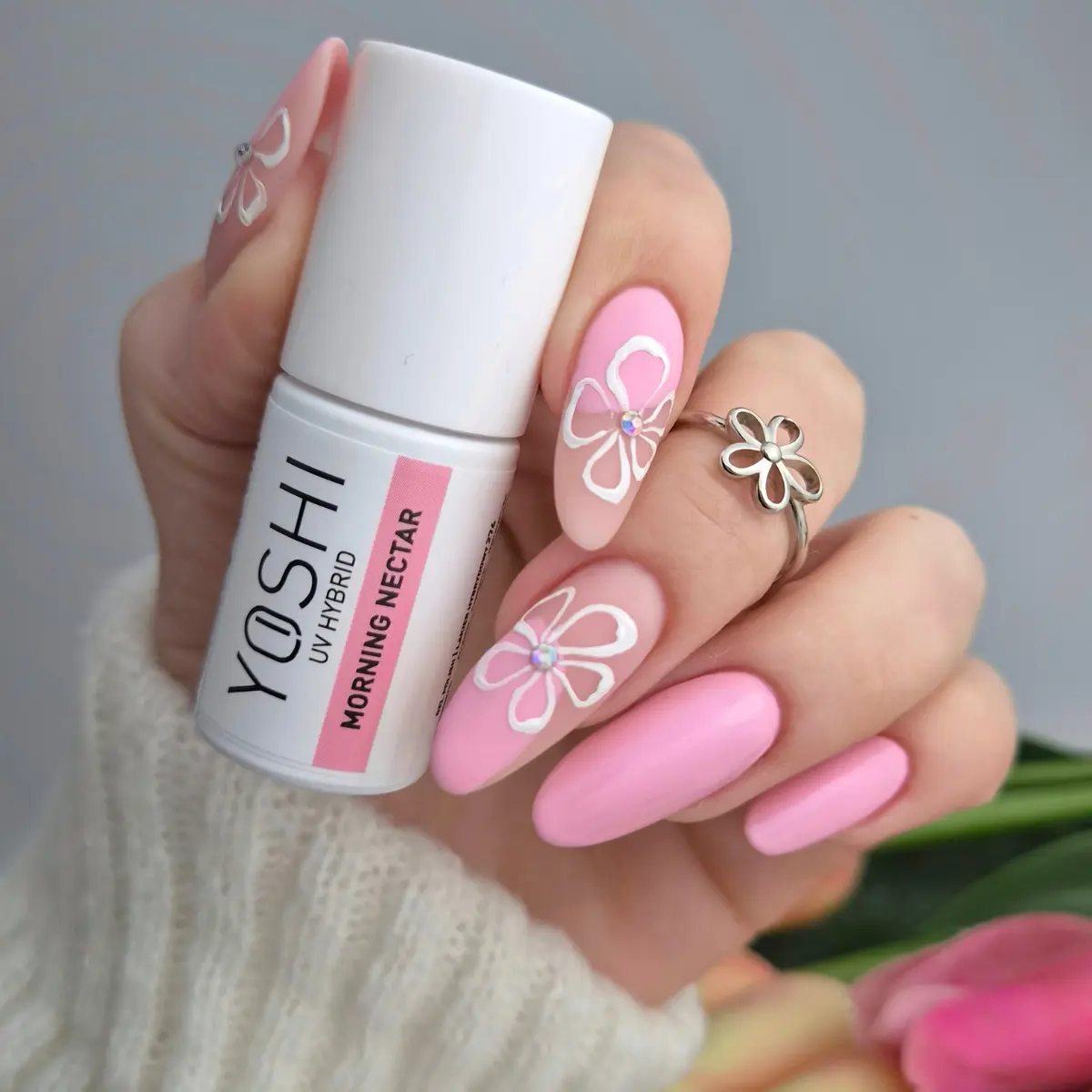 botanic awakening 276 esmalte rosa claro con brillo esmalte profesional yoshi