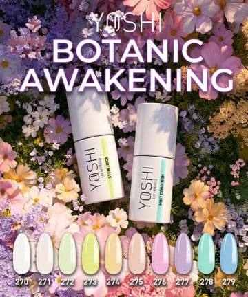 yoshi botanic awakening colores pastel con efecto perla