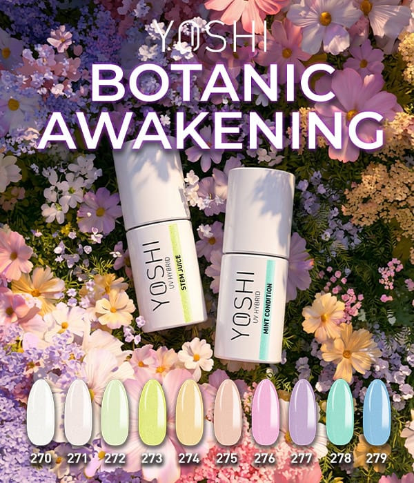 yoshi botanic awakening colores pastel con efecto perla