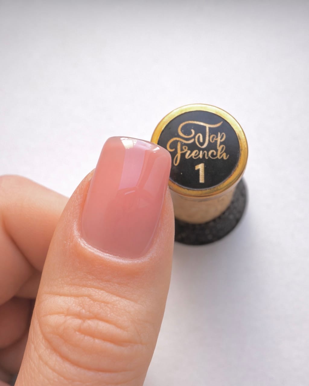 top french n1 top coat con color rosa yoshi sin capa de dispersión cubre al 80 %