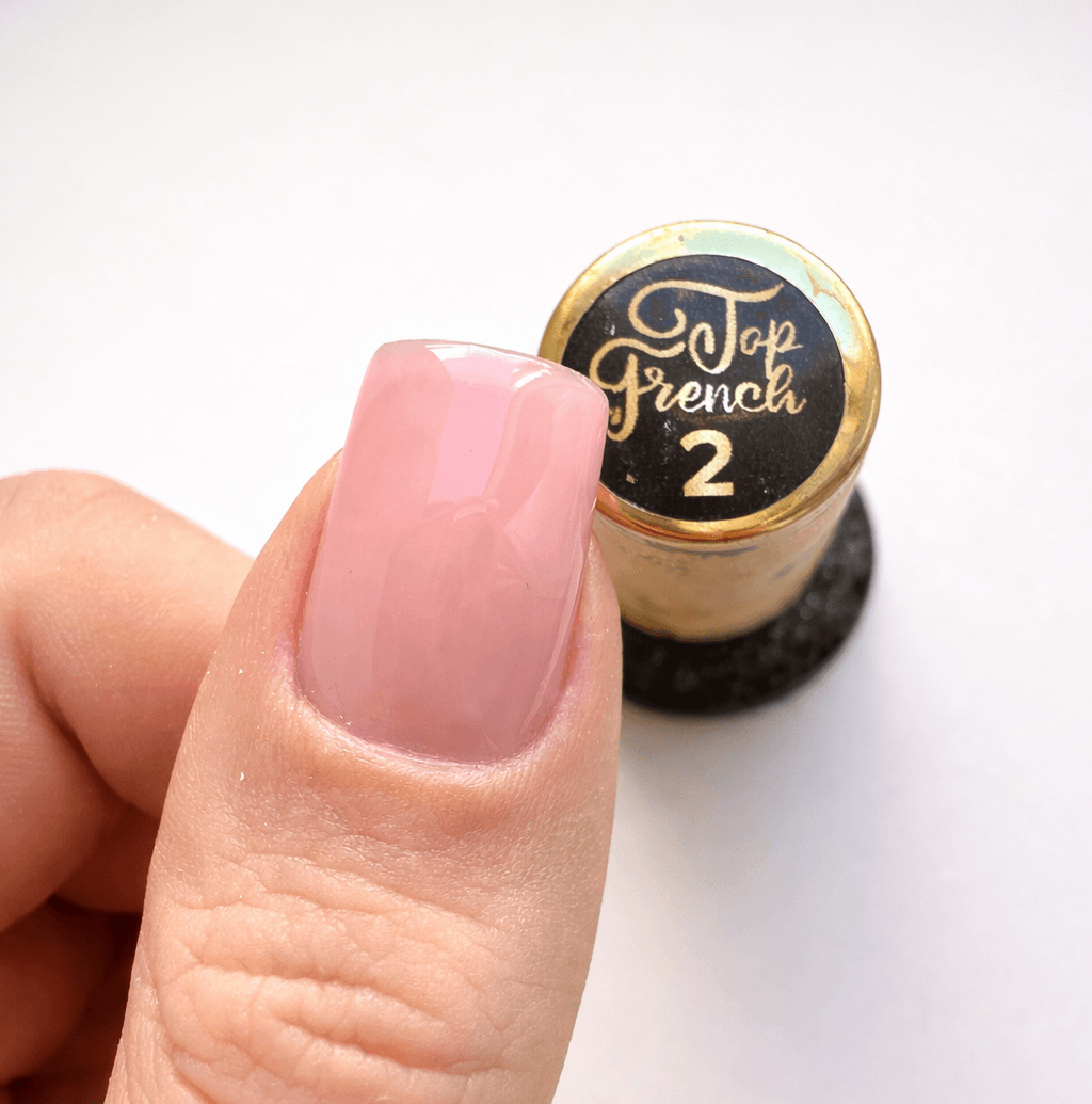 top french n2 top coat con color rosa lechoso yoshi top french n2