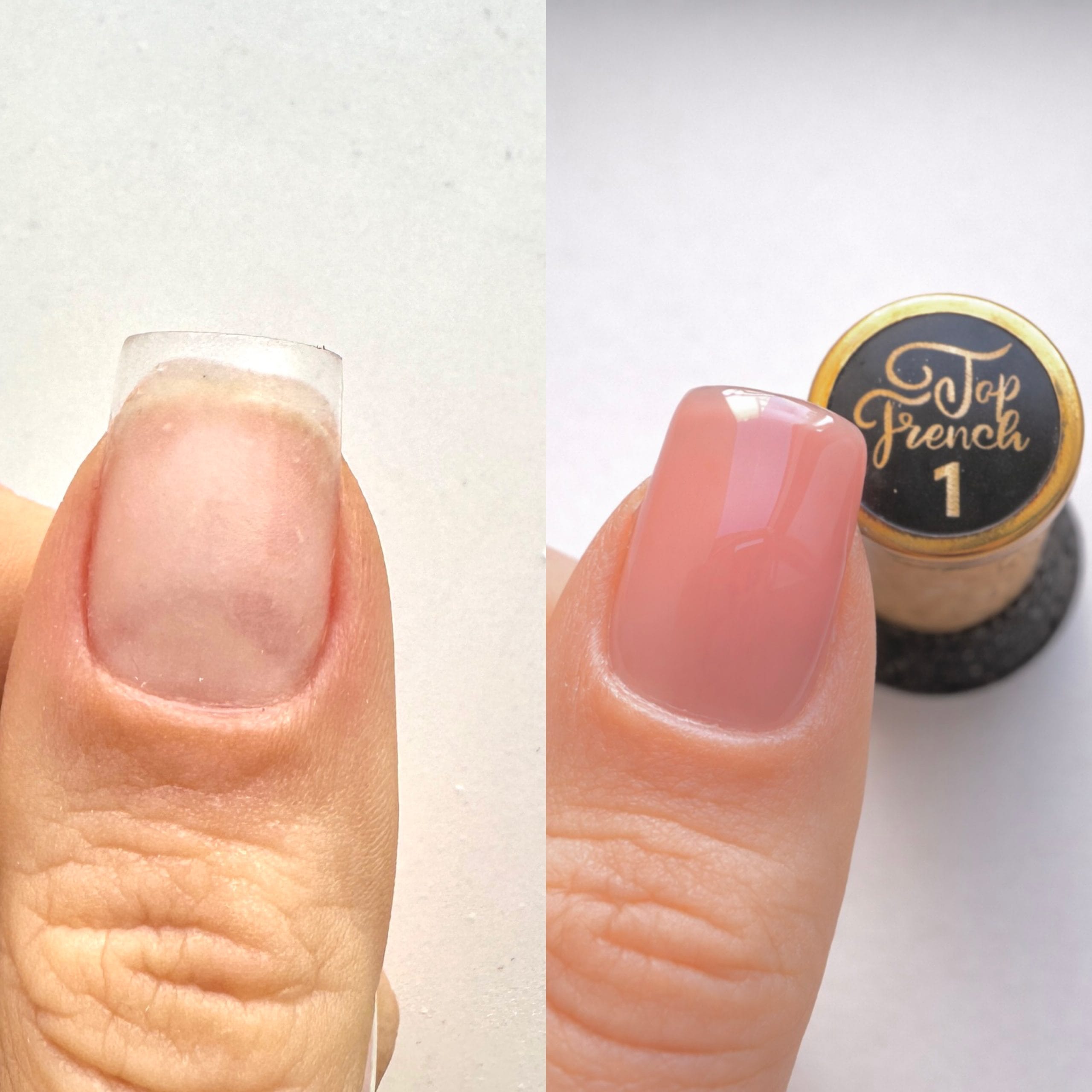 top french n1 top coat yoshi con color finalizador con color sin capa pegajosa