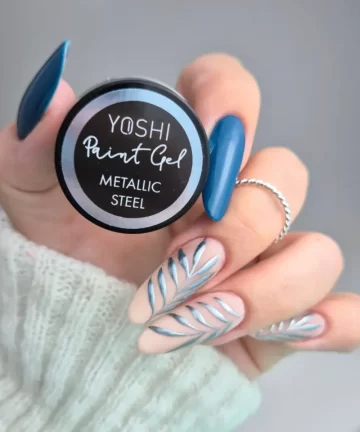 nail art gel paint yoshi metallic steel